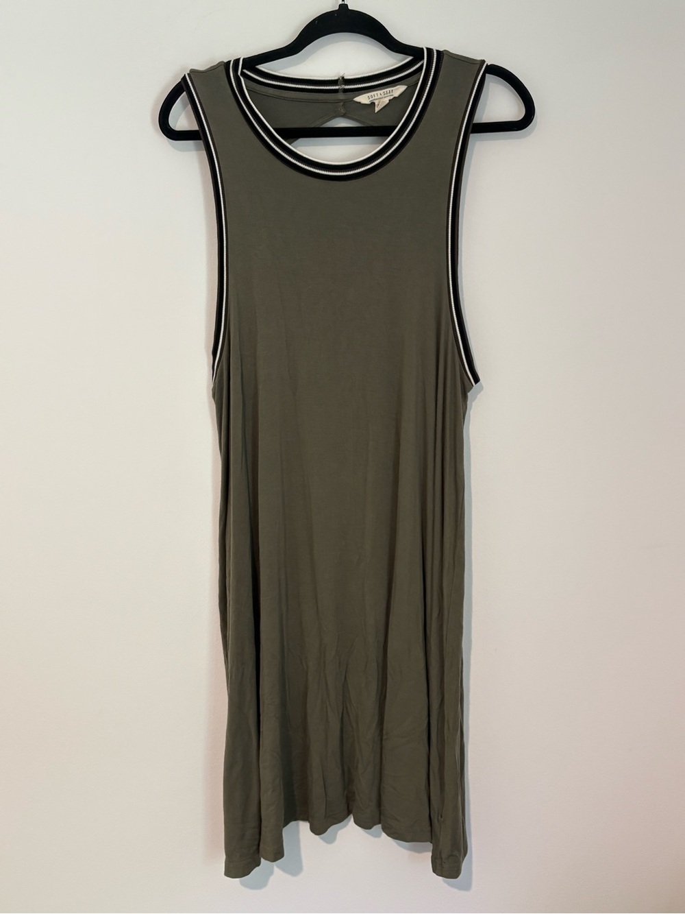 American Eagle Women’s Soft & Sexy Sleeveless Tank Shift Dress Green Large